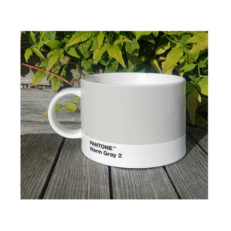 Porzellan Becher mit Pantone Farbe Warm Grey